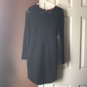 Akira short long sleeve black dress